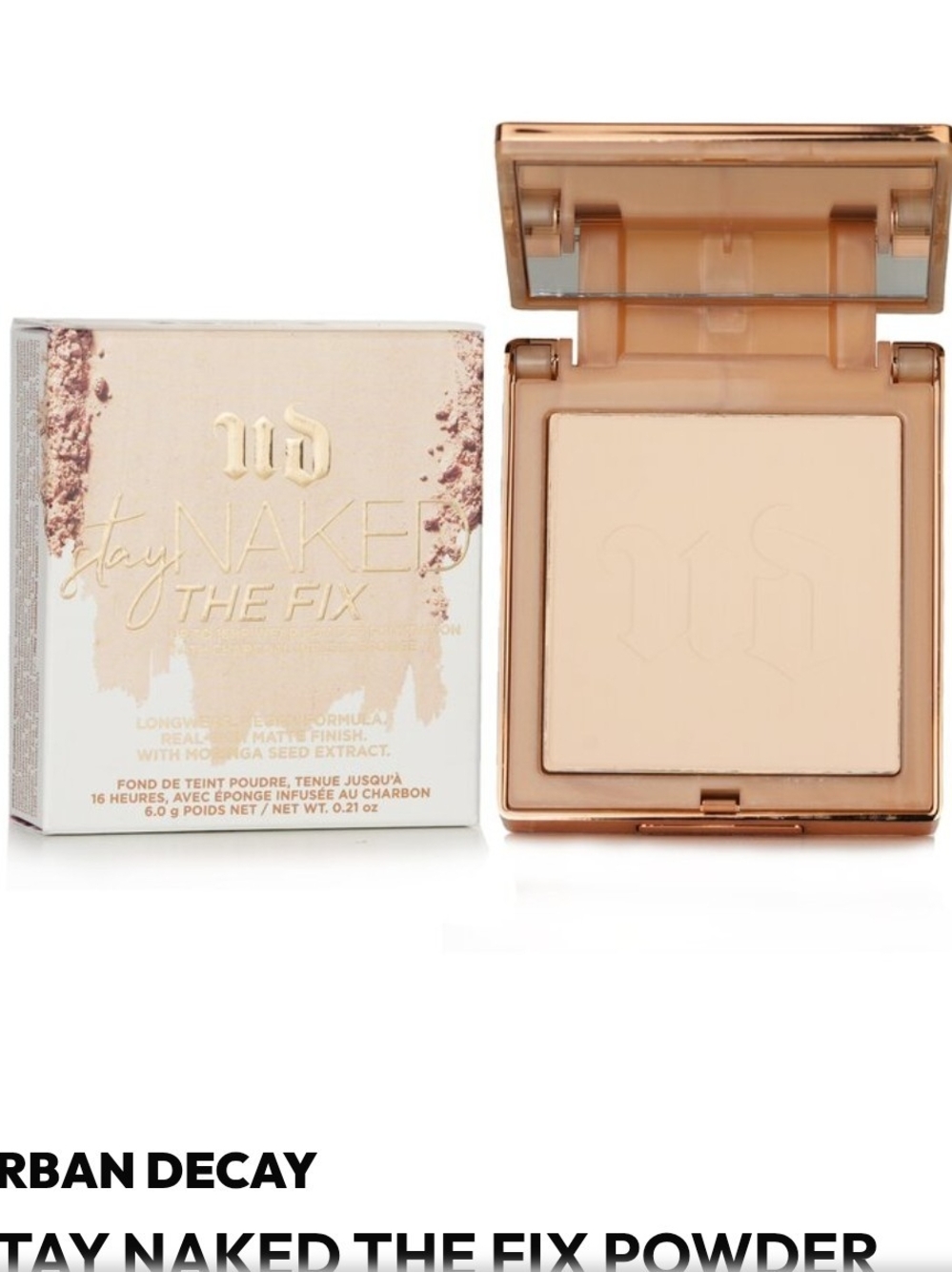 Urban Decay Stay Naked The Fix Powder Foundation - Light, Shade 30W0. NWT
